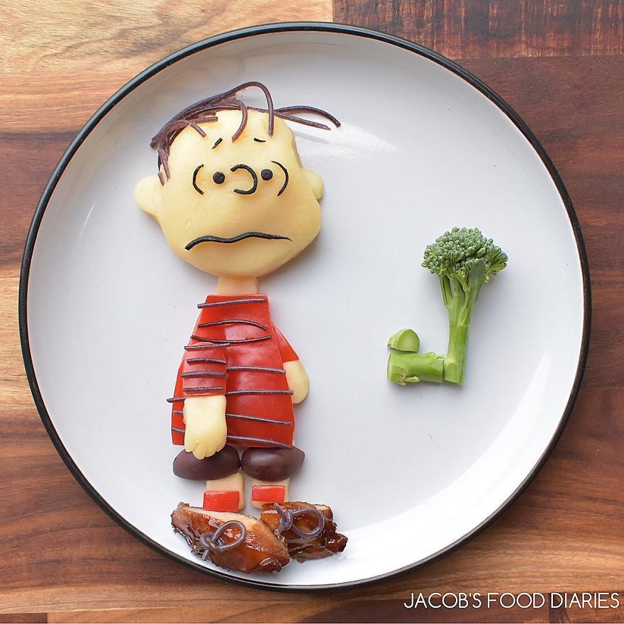 I Turn Healthy Meals Into Cartoon Characters So My Son Would Eat Them