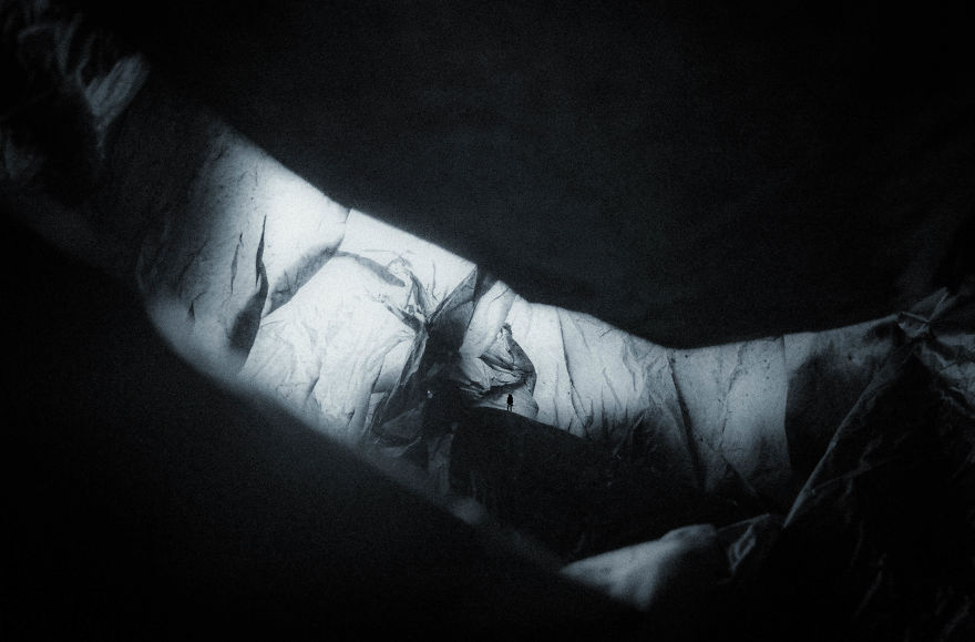 I Captured This Landscape Out Of Recycle Plastic Bags I Captured This Landscape Out Of Recycle Plastic Bags