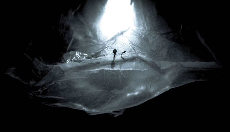 I Captured This Landscape Out Of Recycle Plastic Bags I Captured This Landscape Out Of Recycle Plastic Bags