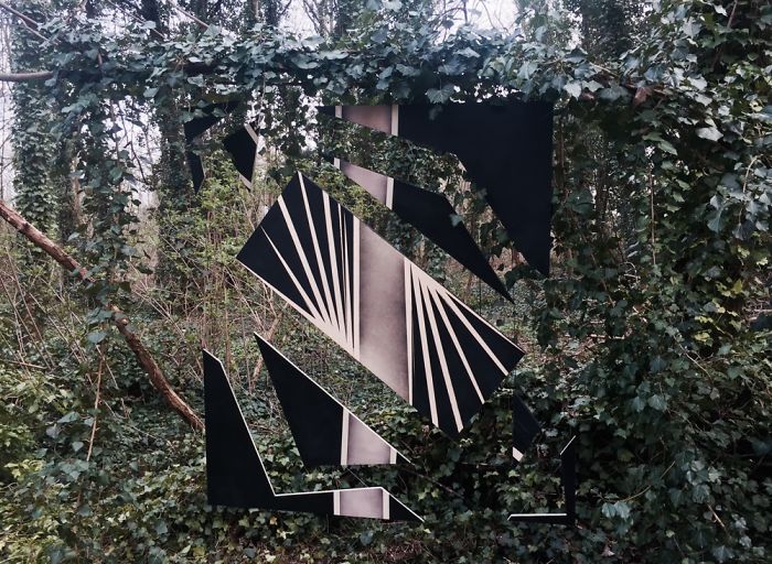 Suspended Wood Installation &#8216;Nature Of Choice&#8217;