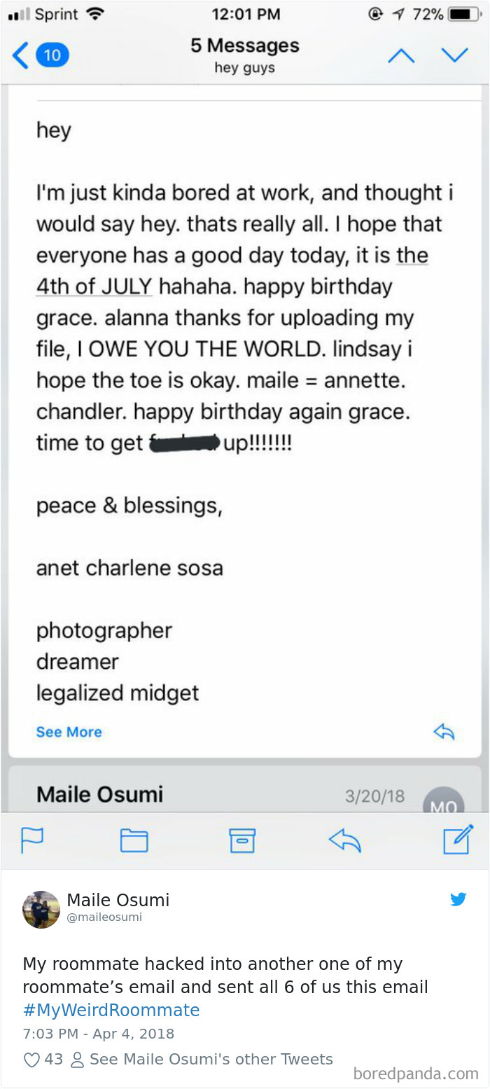 302 Weirdest Roommates That Are Impossible Not To Laugh At&#8230; Or Live With