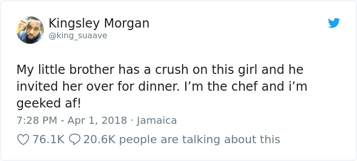 Teen Invites His Crush Over For Dinner, And His Big Brother Surprises Everyone Teen Invites His Crush Over For Dinner, And His Big Brother Surprises Everyone