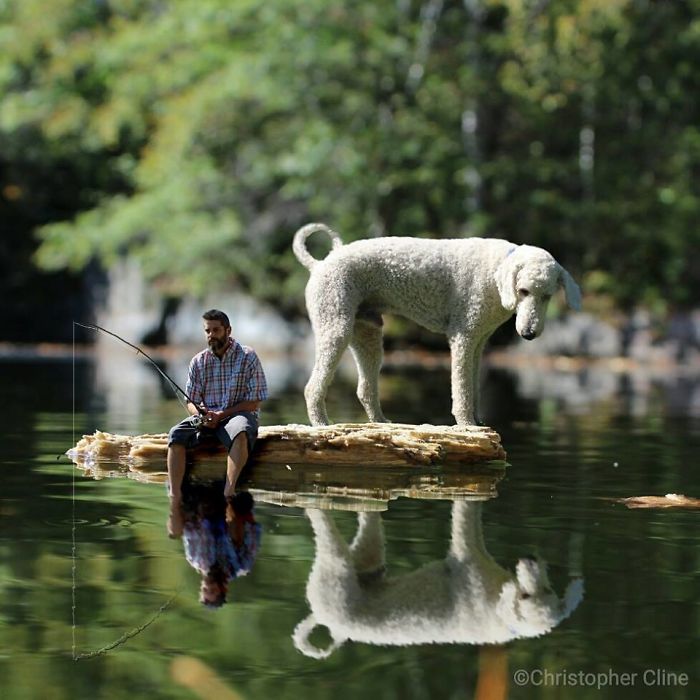 Photographer Creates Amusing PS Manipulations Featuring His Giant Dog Photographer Creates Amusing PS Manipulations Featuring His Giant Dog