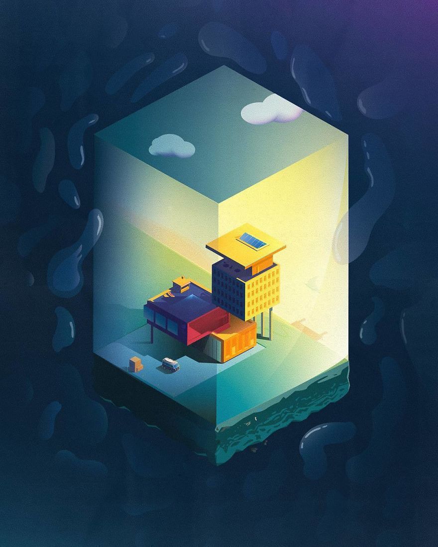 40 Conceptual Vector Style Illustrations By A German Graphic Designer 40 Conceptual Vector Style Illustrations By A German Graphic Designer