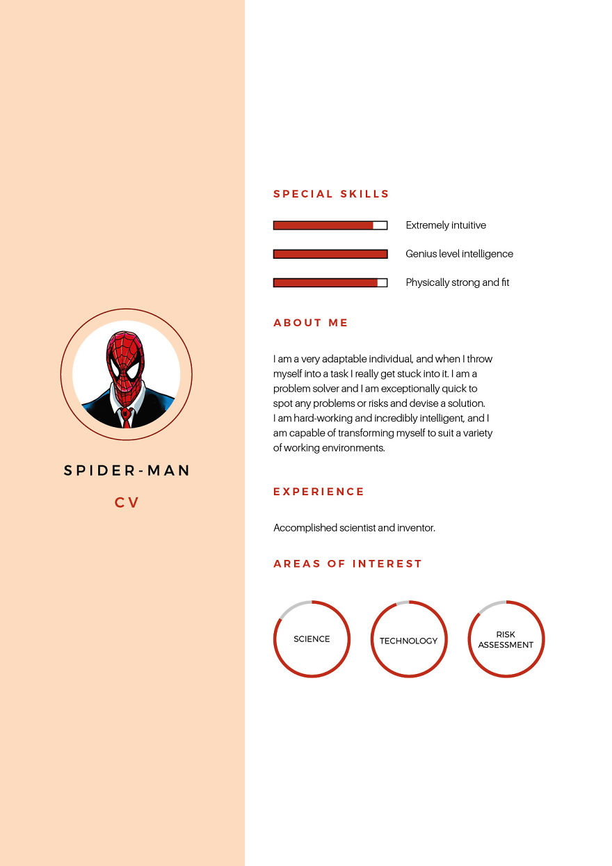 We Created Cvs For Marvels Superheroes We Created Cvs For Marvels Superheroes