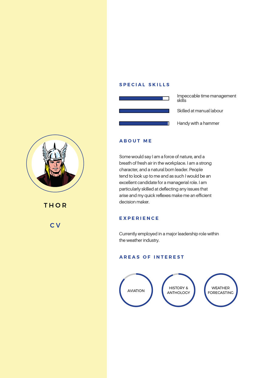 We Created Cvs For Marvels Superheroes We Created Cvs For Marvels Superheroes