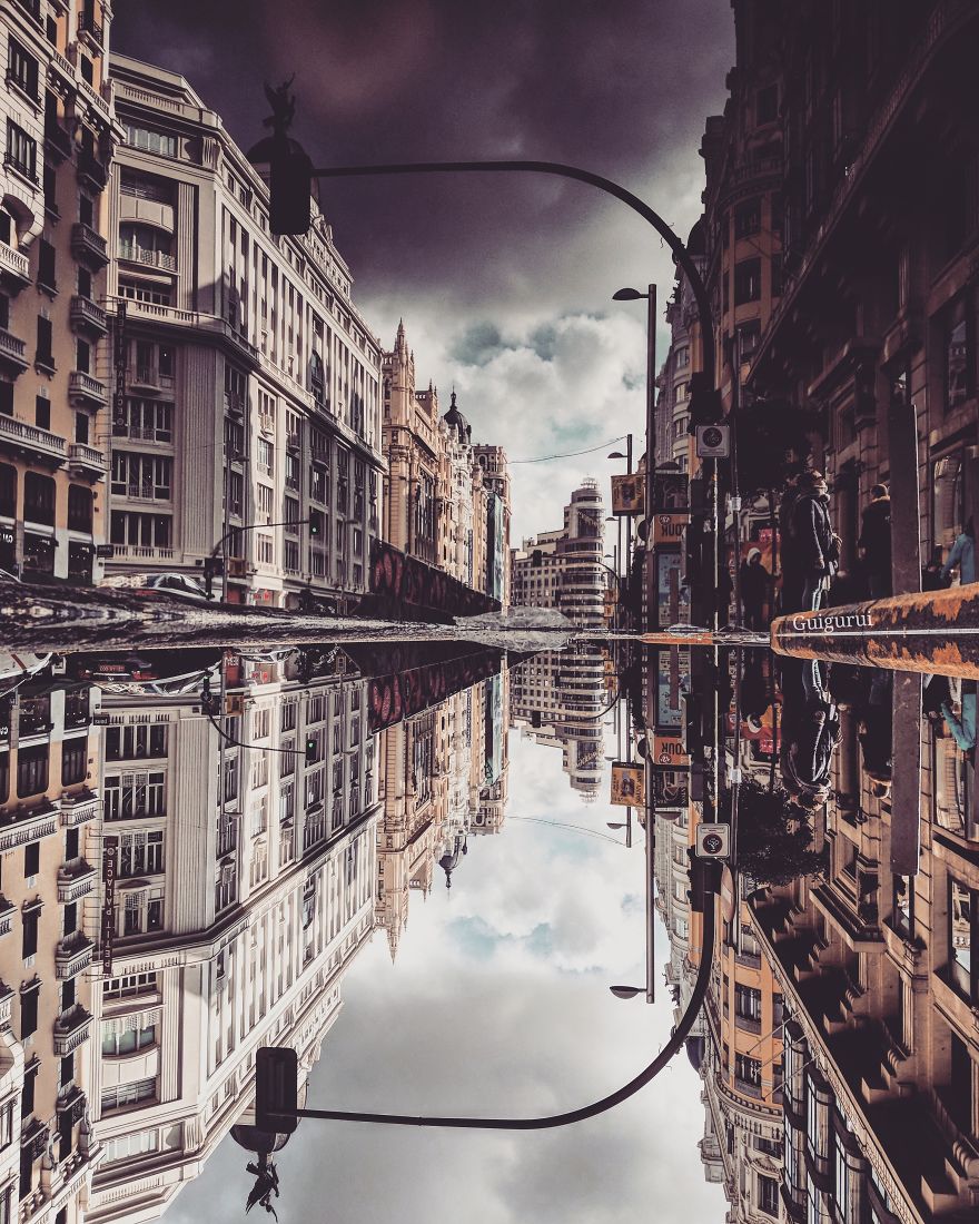 I Travel The World Photographing Reflections In Puddles With My Smartphone I Travel The World Photographing Reflections In Puddles With My Smartphone