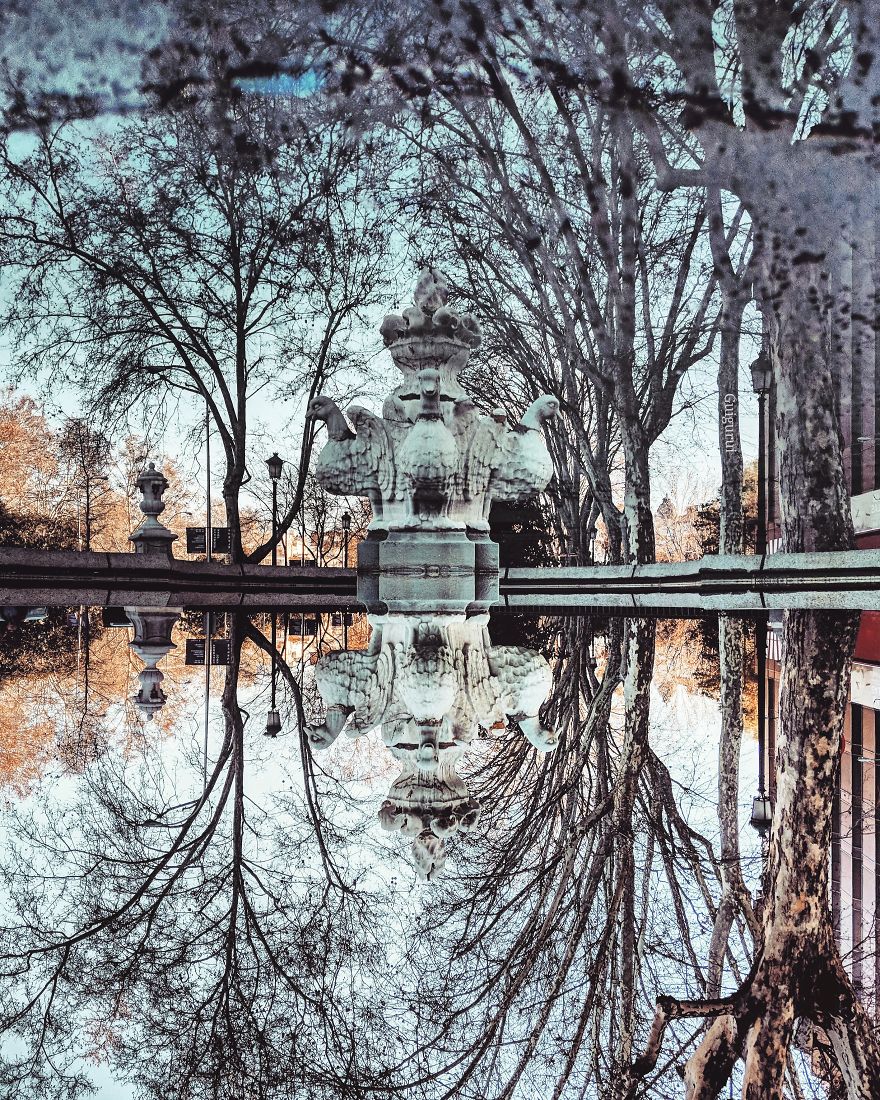 I Travel The World Photographing Reflections In Puddles With My Smartphone I Travel The World Photographing Reflections In Puddles With My Smartphone