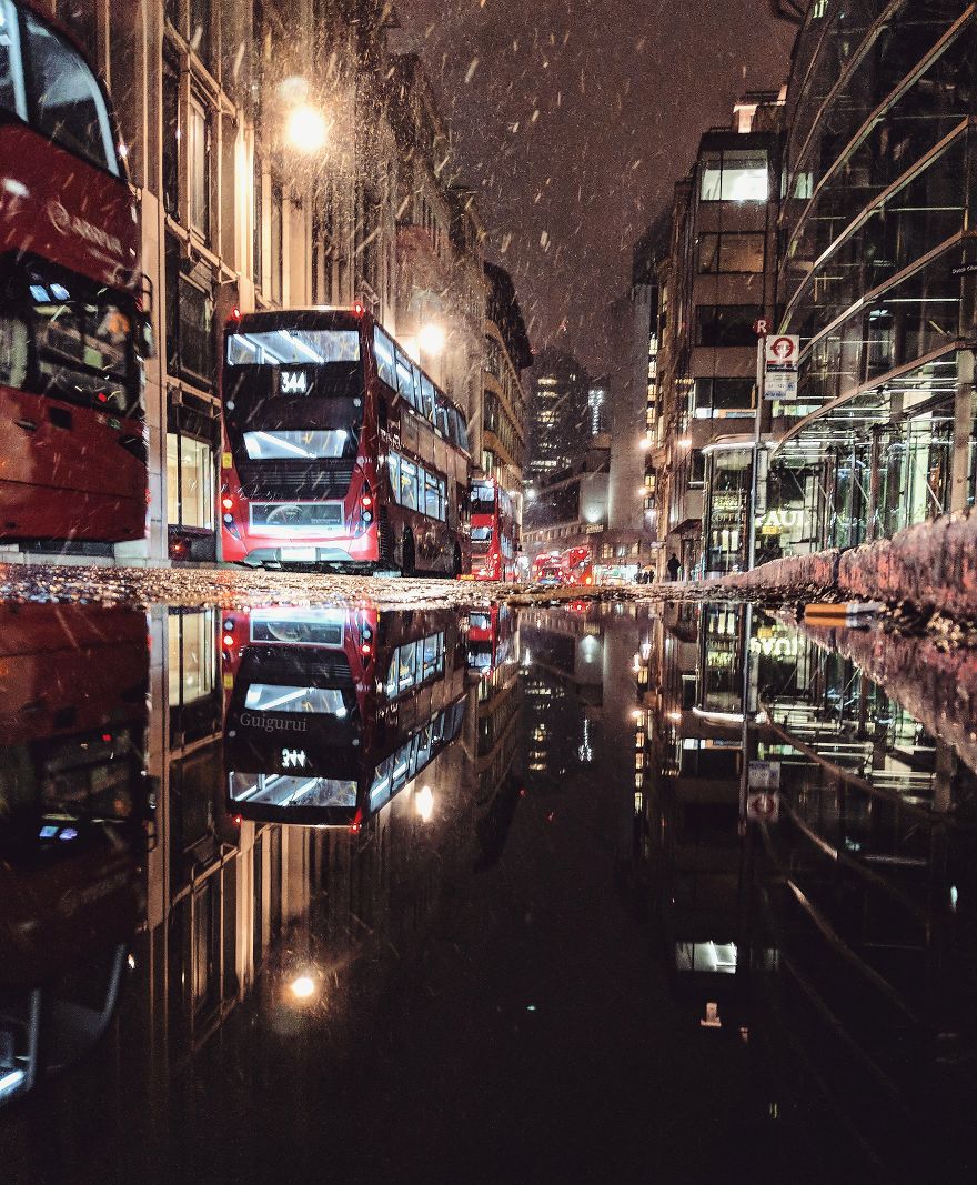 I Travel The World Photographing Reflections In Puddles With My Smartphone I Travel The World Photographing Reflections In Puddles With My Smartphone
