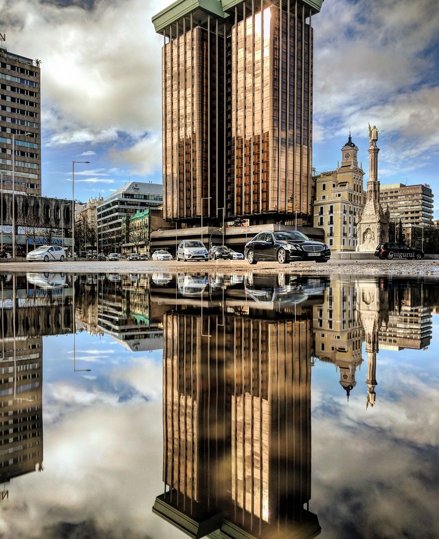 I Travel The World Photographing Reflections In Puddles With My Smartphone I Travel The World Photographing Reflections In Puddles With My Smartphone