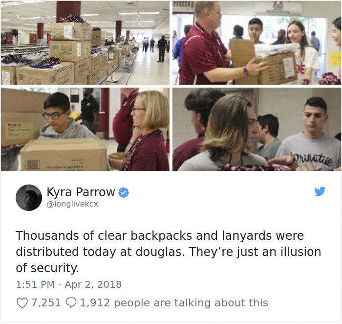Parkland Students Are Trolling Their Mandatory Clear Backpacks By Carrying Things That Scare Conservatives The Most