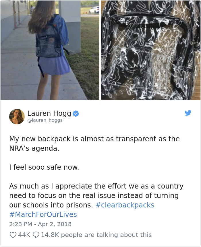 Parkland Students Are Trolling Their Mandatory Clear Backpacks By Carrying Things That Scare Conservatives The Most