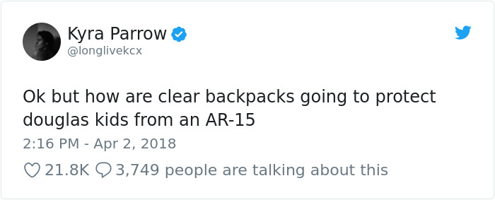 Parkland Students Are Trolling Their Mandatory Clear Backpacks By Carrying Things That Scare Conservatives The Most