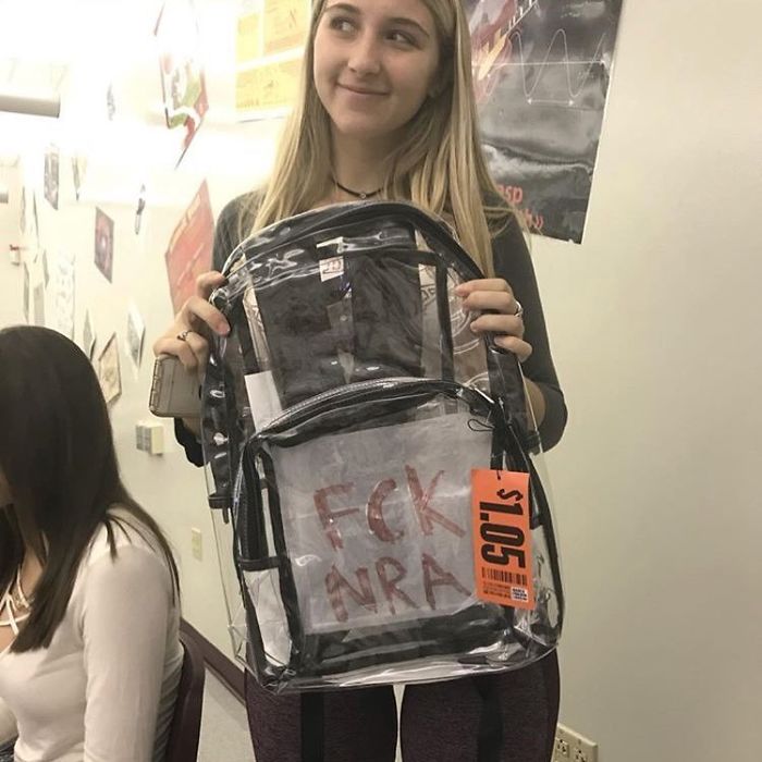 Parkland Students Are Trolling Their Mandatory Clear Backpacks By Carrying Things That Scare Conservatives The Most
