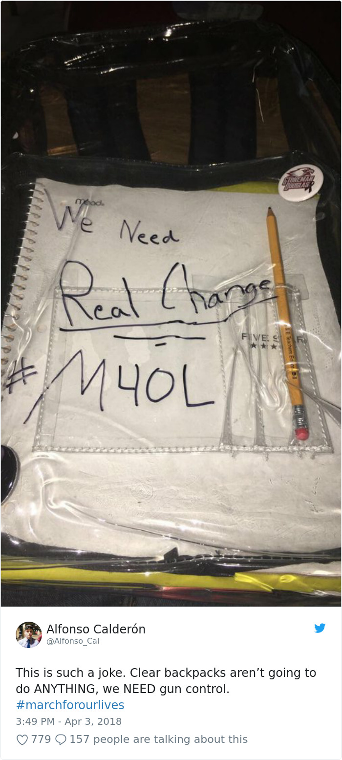 Parkland Students Are Trolling Their Mandatory Clear Backpacks By Carrying Things That Scare Conservatives The Most