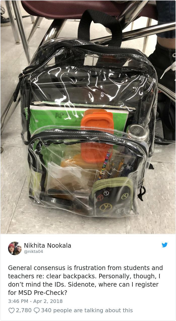 Parkland Students Are Trolling Their Mandatory Clear Backpacks By Carrying Things That Scare Conservatives The Most