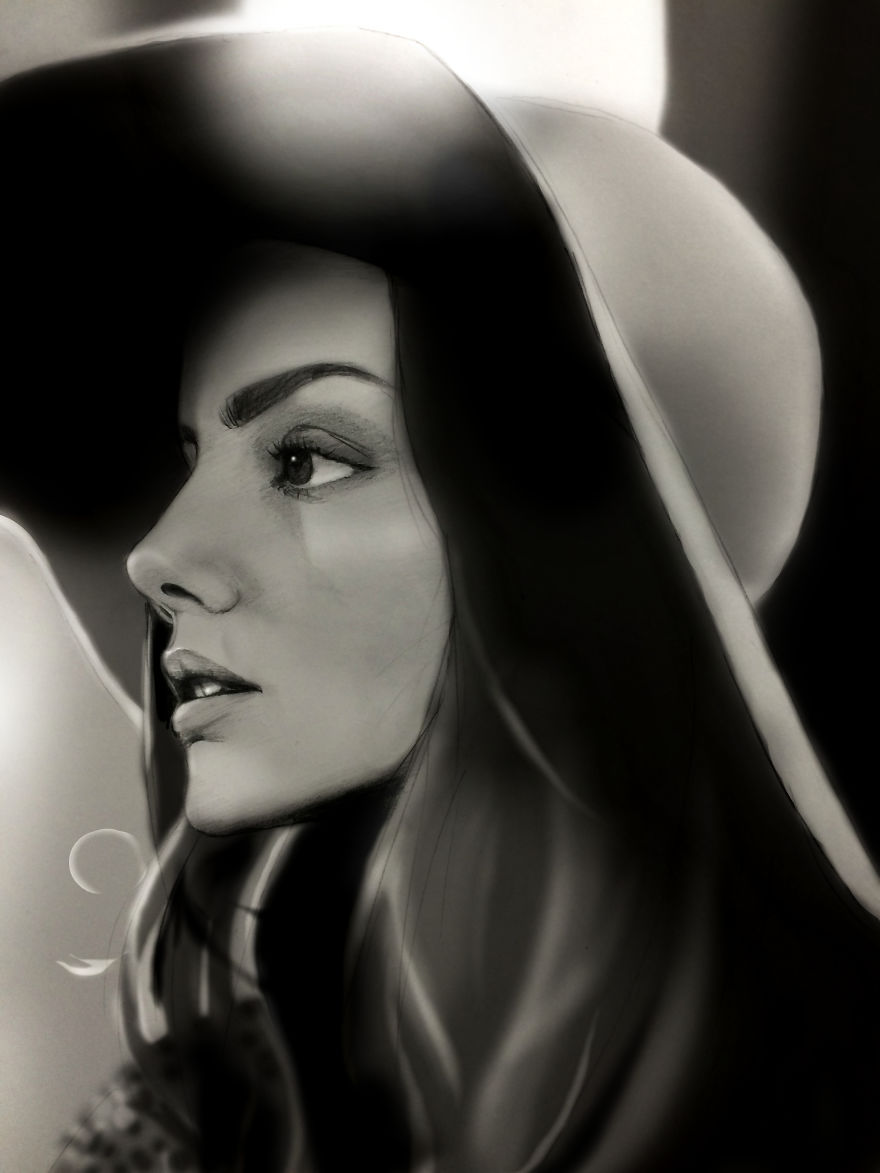 Hyper-Realistic Portraits With Just One Pencil