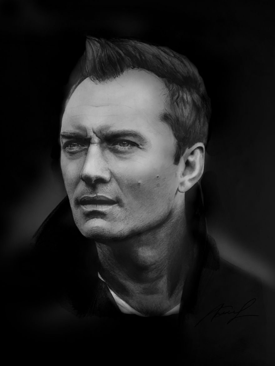 Hyper-Realistic Portraits With Just One Pencil