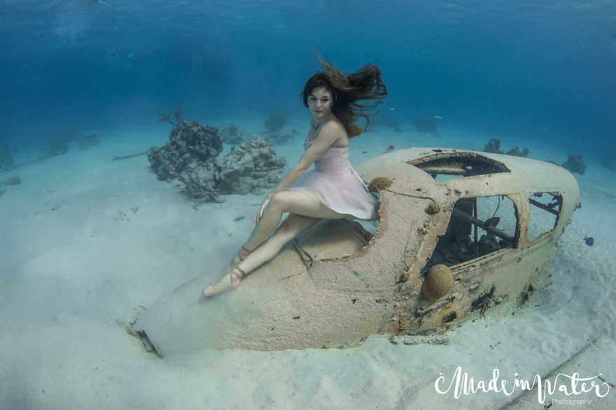 A Mermaid Swimming To Save Sharks