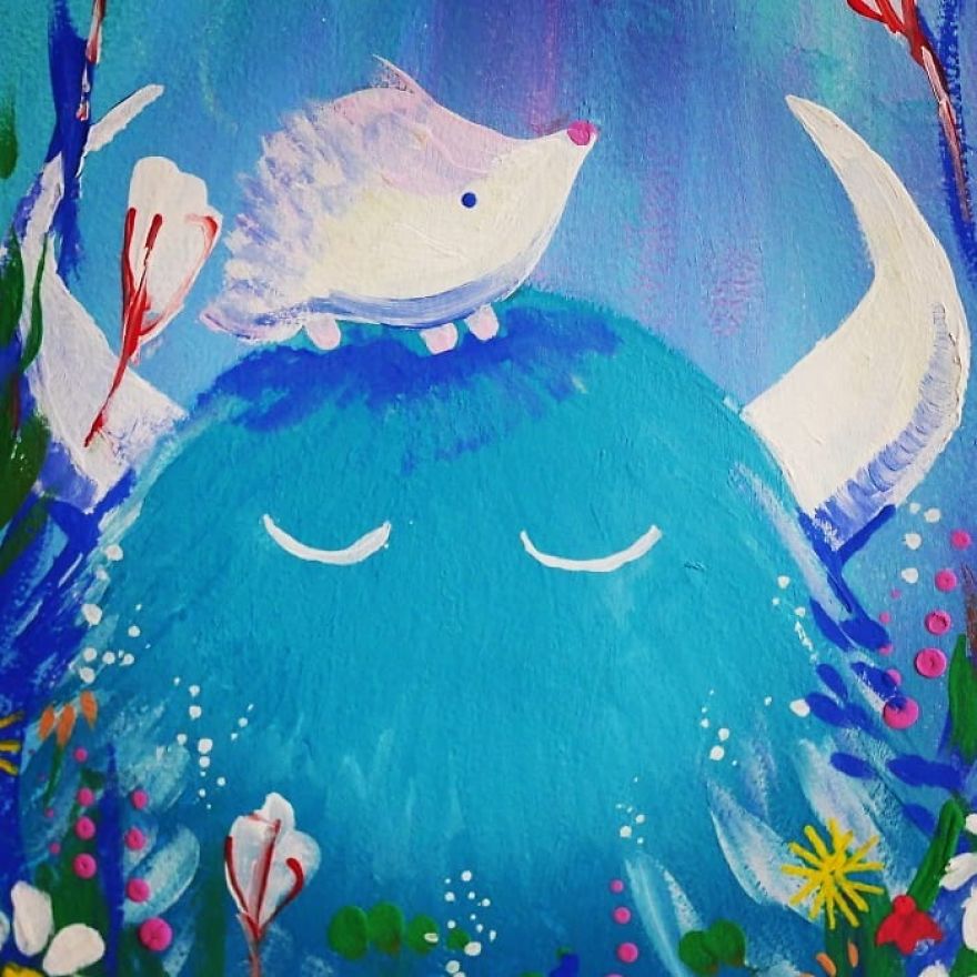 I Was Commissioned To Paint A Guitar To Reflect The Owner&#8217;s Personality