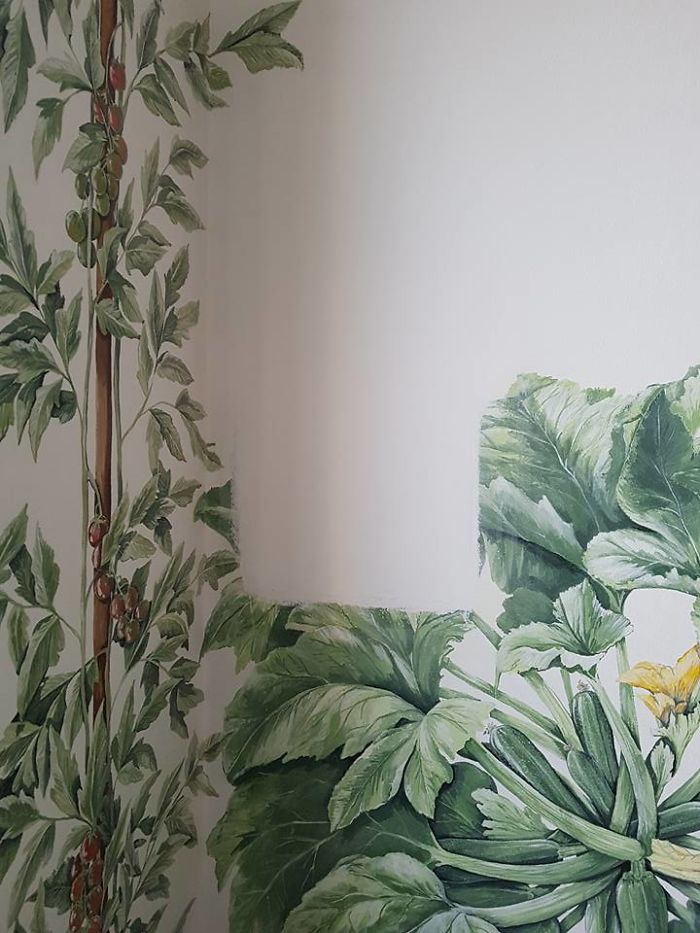 I Had To Mend A Mural That Was Damaged In A Hunt For A Gas Pipe