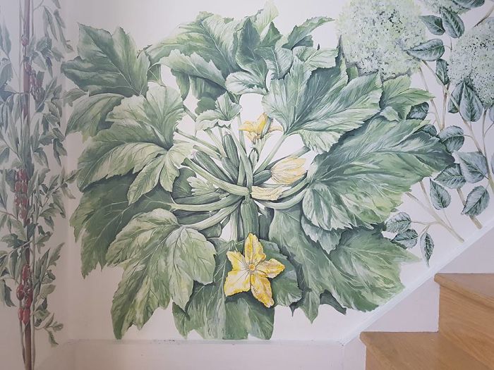 I Had To Mend A Mural That Was Damaged In A Hunt For A Gas Pipe