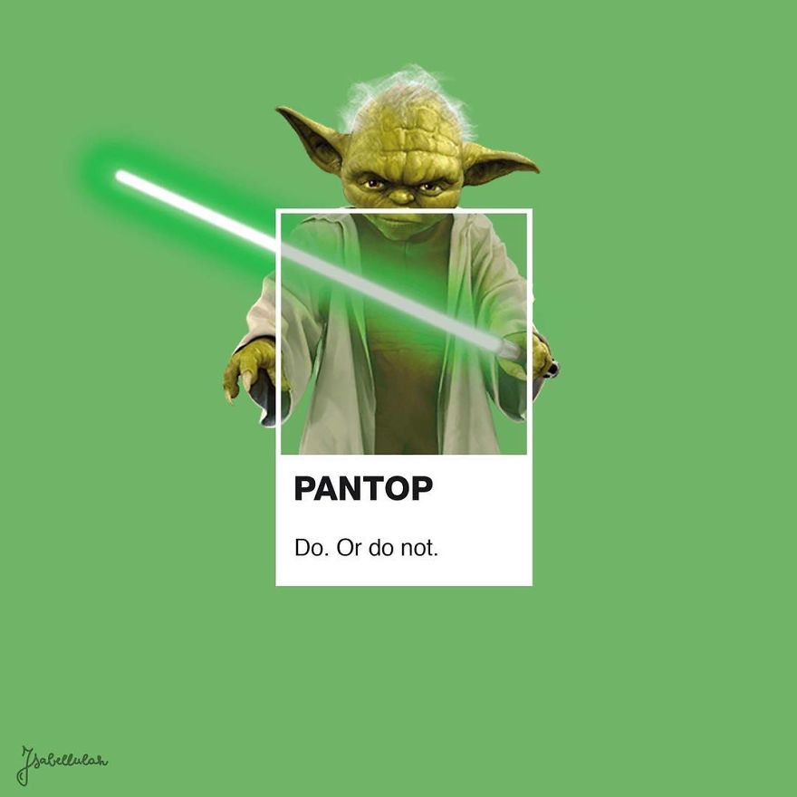 Artist Transforms Pop Culture Icons Into Pantone Samples And The Result Is Fun Artist Transforms Pop Culture Icons Into Pantone Samples And The Result Is Fun