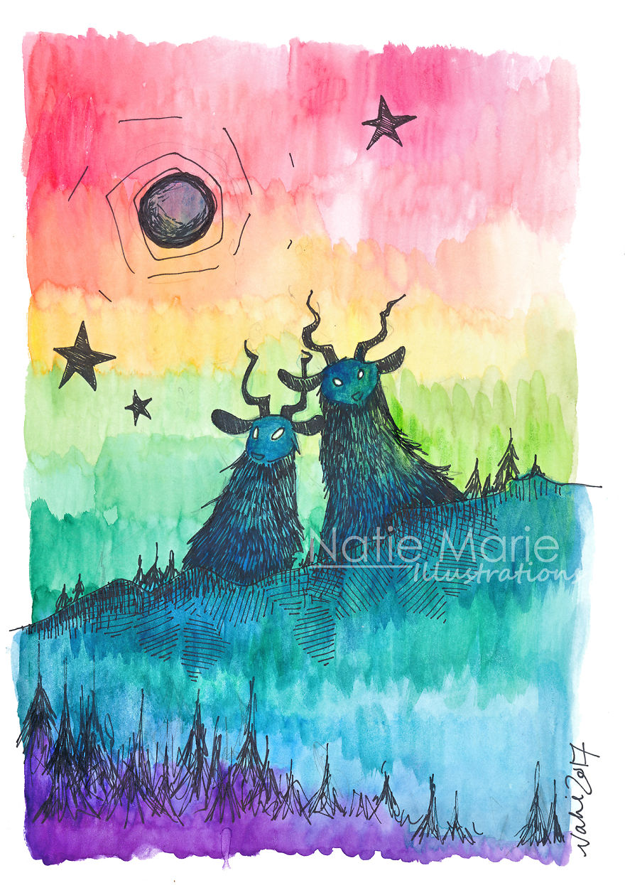 I Paint Whimsical Fantasy Scenes From Ink And Watercolour When I’m Not At Work I Paint Whimsical Fantasy Scenes From Ink And Watercolour When I’m Not At Work