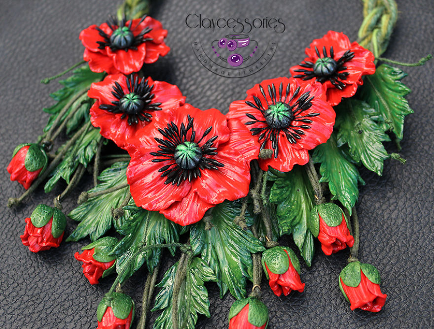I Use Polymer Clay To Create Floral Jewellery I Use Polymer Clay To Create Floral Jewellery