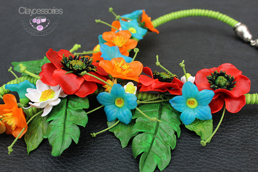 I Use Polymer Clay To Create Floral Jewellery I Use Polymer Clay To Create Floral Jewellery