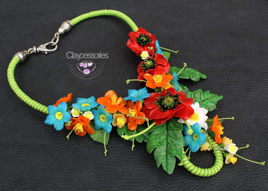 I Use Polymer Clay To Create Floral Jewellery I Use Polymer Clay To Create Floral Jewellery