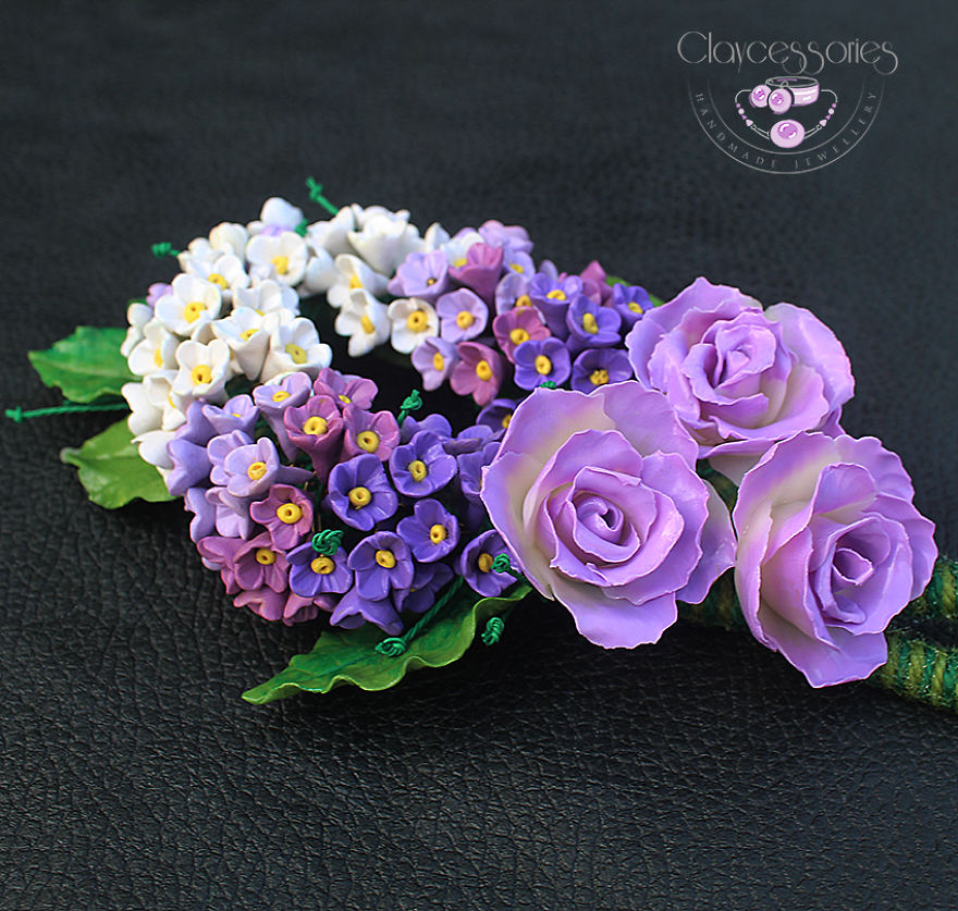 I Use Polymer Clay To Create Floral Jewellery I Use Polymer Clay To Create Floral Jewellery