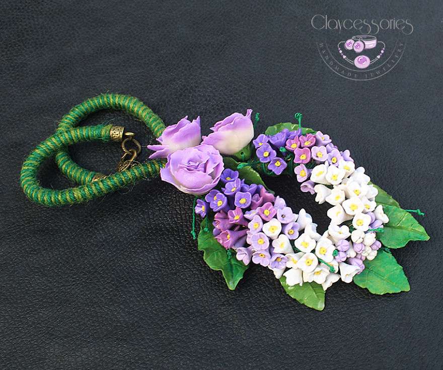 I Use Polymer Clay To Create Floral Jewellery I Use Polymer Clay To Create Floral Jewellery
