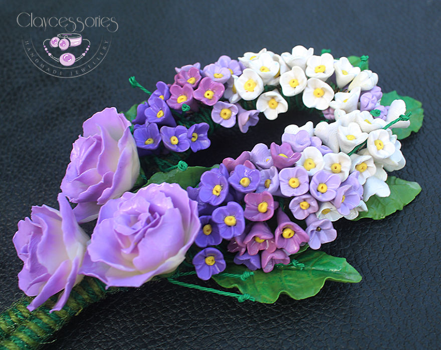 I Use Polymer Clay To Create Floral Jewellery I Use Polymer Clay To Create Floral Jewellery