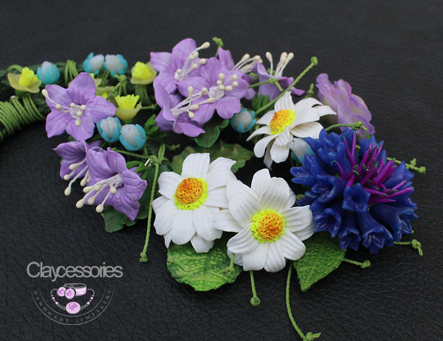 I Use Polymer Clay To Create Floral Jewellery I Use Polymer Clay To Create Floral Jewellery
