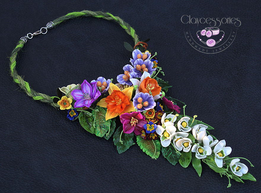 I Use Polymer Clay To Create Floral Jewellery I Use Polymer Clay To Create Floral Jewellery