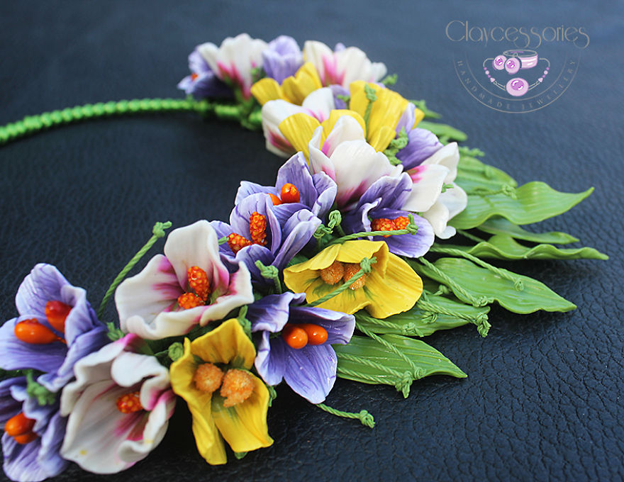 I Use Polymer Clay To Create Floral Jewellery I Use Polymer Clay To Create Floral Jewellery