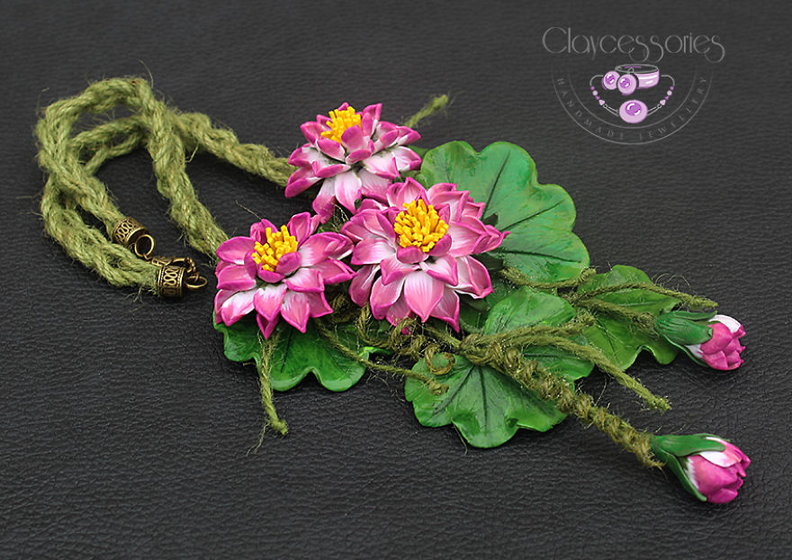 I Use Polymer Clay To Create Floral Jewellery I Use Polymer Clay To Create Floral Jewellery