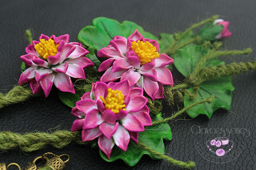 I Use Polymer Clay To Create Floral Jewellery I Use Polymer Clay To Create Floral Jewellery