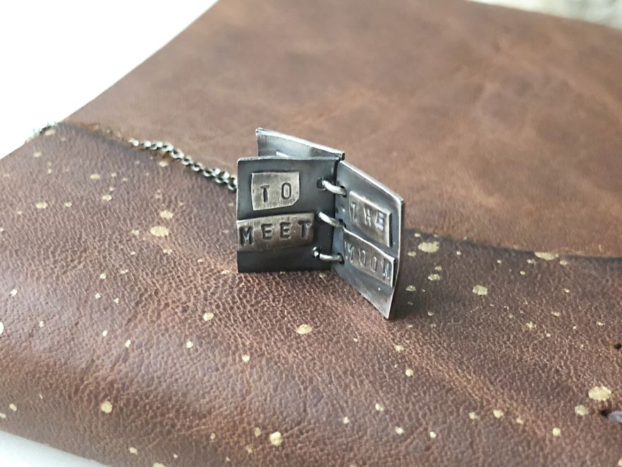 I Made A Tiny Book Necklace So You Can Wear Your Story I Made A Tiny Book Necklace So You Can Wear Your Story