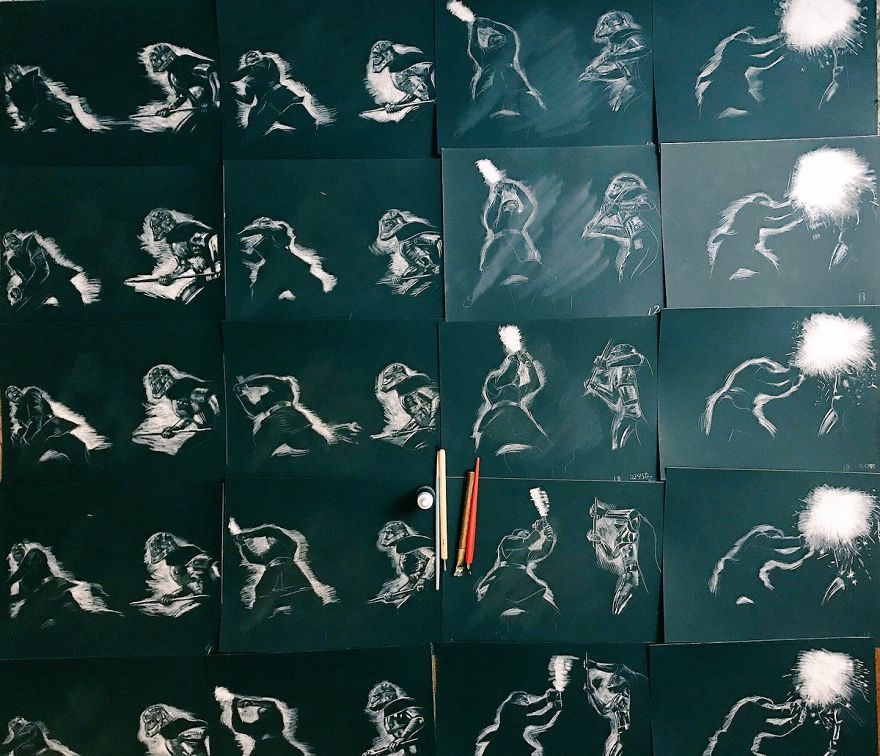 Remaking Star Wars – The Last Jedi Trailer With Scratchboard Arts Remaking Star Wars – The Last Jedi Trailer With Scratchboard Arts