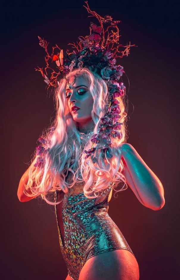I Make Fantasy Headdresses And My Friend Photographs Them I Make Fantasy Headdresses And My Friend Photographs Them