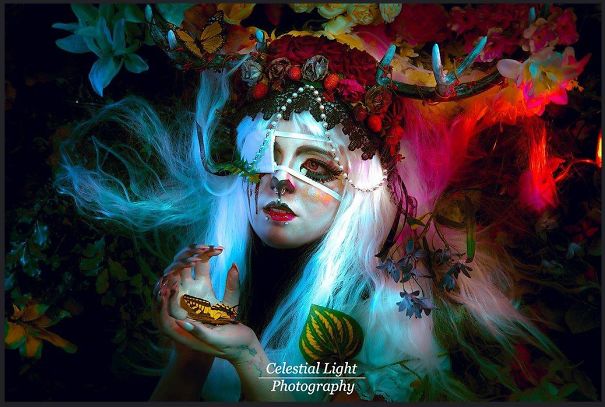 I Make Fantasy Headdresses And My Friend Photographs Them I Make Fantasy Headdresses And My Friend Photographs Them