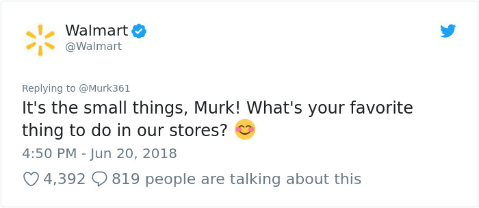 Guy Tells Walmart He Likes To Steal From Their Stores, And Their Response Is So Good, People Say They Beat Wendy’s Guy Tells Walmart He Likes To Steal From Their Stores, And Their Response Is So Good, People Say They Beat Wendy’s