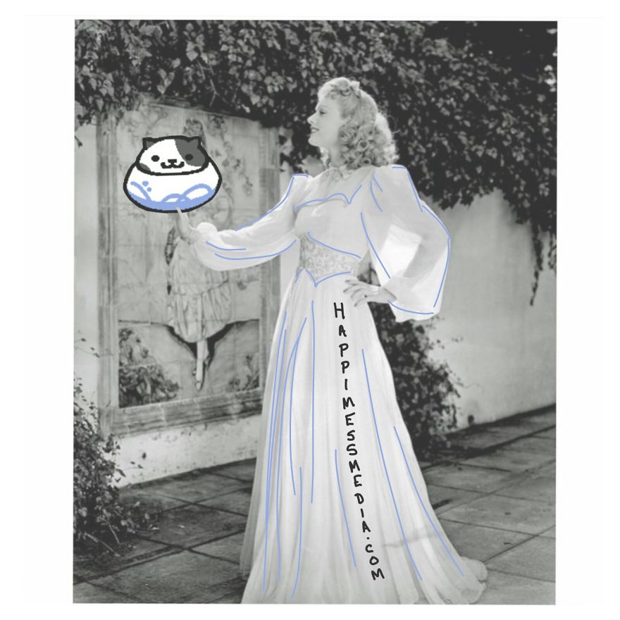 Vintage Hollywood Meets Neko Atsume  Featured In Doodle Series