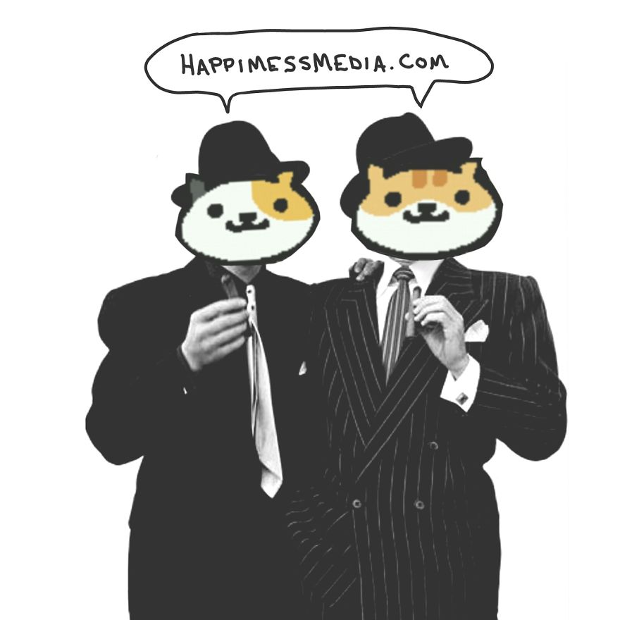 Vintage Hollywood Meets Neko Atsume  Featured In Doodle Series