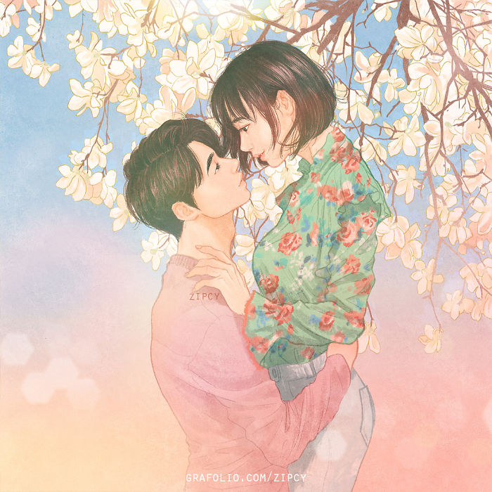 Korean Illustrator Captures Love And Intimacy So Well That You Can Almost Feel It (Part 2)