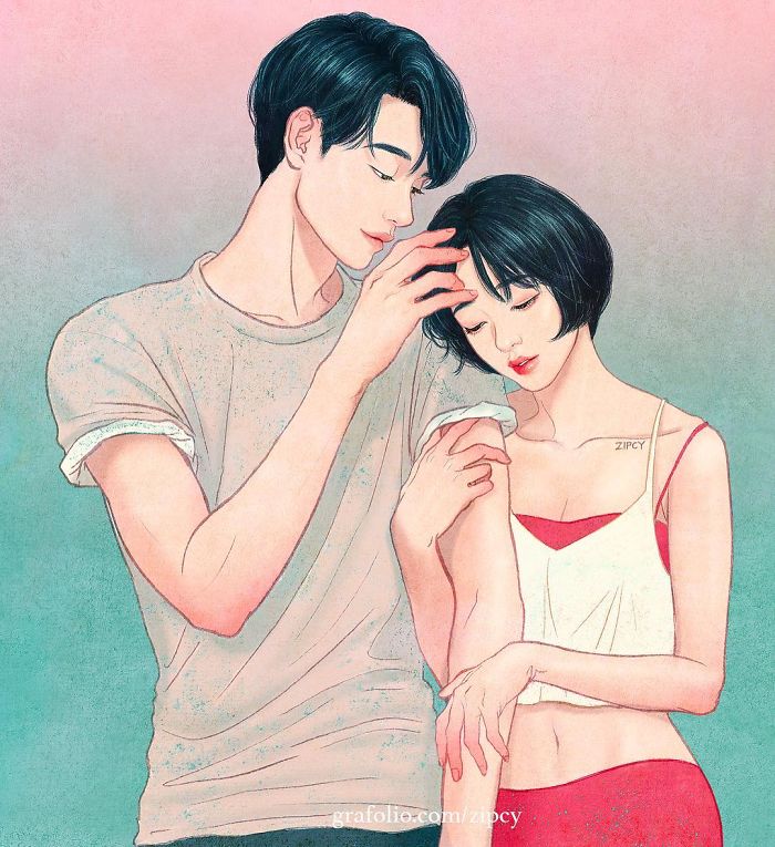 Korean Illustrator Captures Love And Intimacy So Well That You Can Almost Feel It (Part 2)