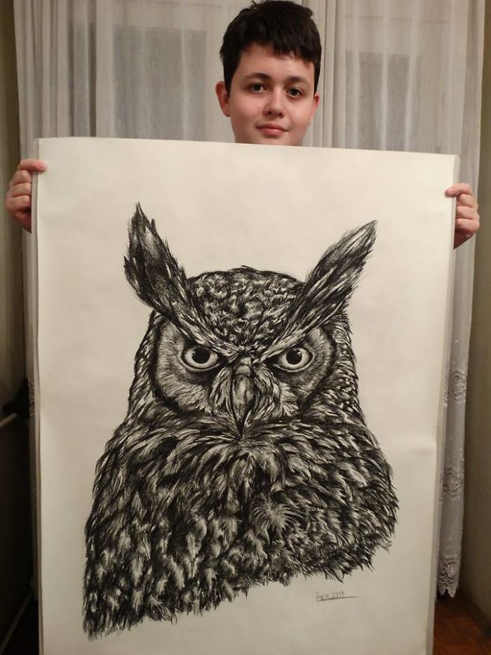 15-Year-Old Boy Prodigy Creates Animal Drawings From Memory, And They’re Even More Impressive From Up-Close 15-Year-Old Boy Prodigy Creates Animal Drawings From Memory, And They’re Even More Impressive From Up-Close