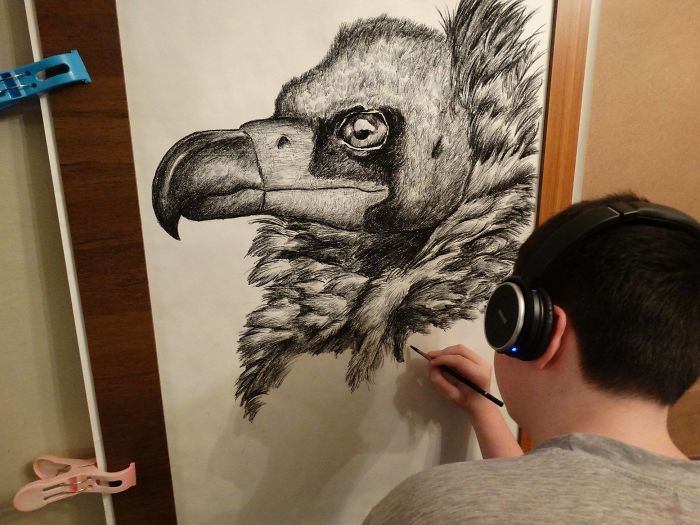 15-Year-Old Boy Prodigy Creates Animal Drawings From Memory, And They’re Even More Impressive From Up-Close 15-Year-Old Boy Prodigy Creates Animal Drawings From Memory, And They’re Even More Impressive From Up-Close